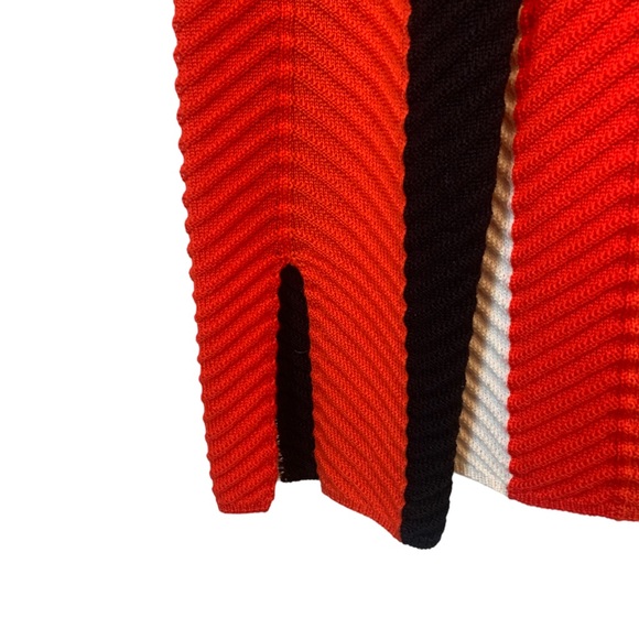 Akris Punto Bergdorf Goodman Herringbone Stripe Merino Pullover Sweater - Picture 6 of 10